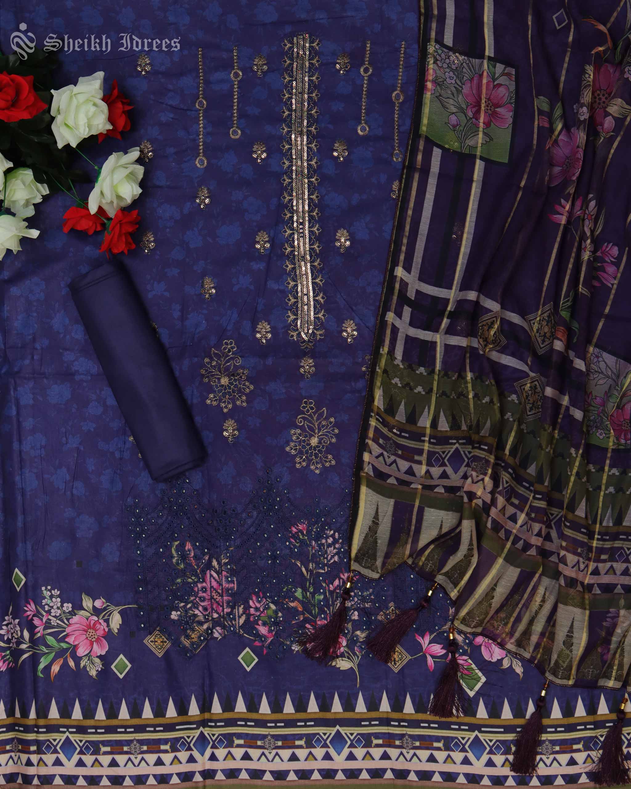 Embroidered Lawn Suit 3 Piece