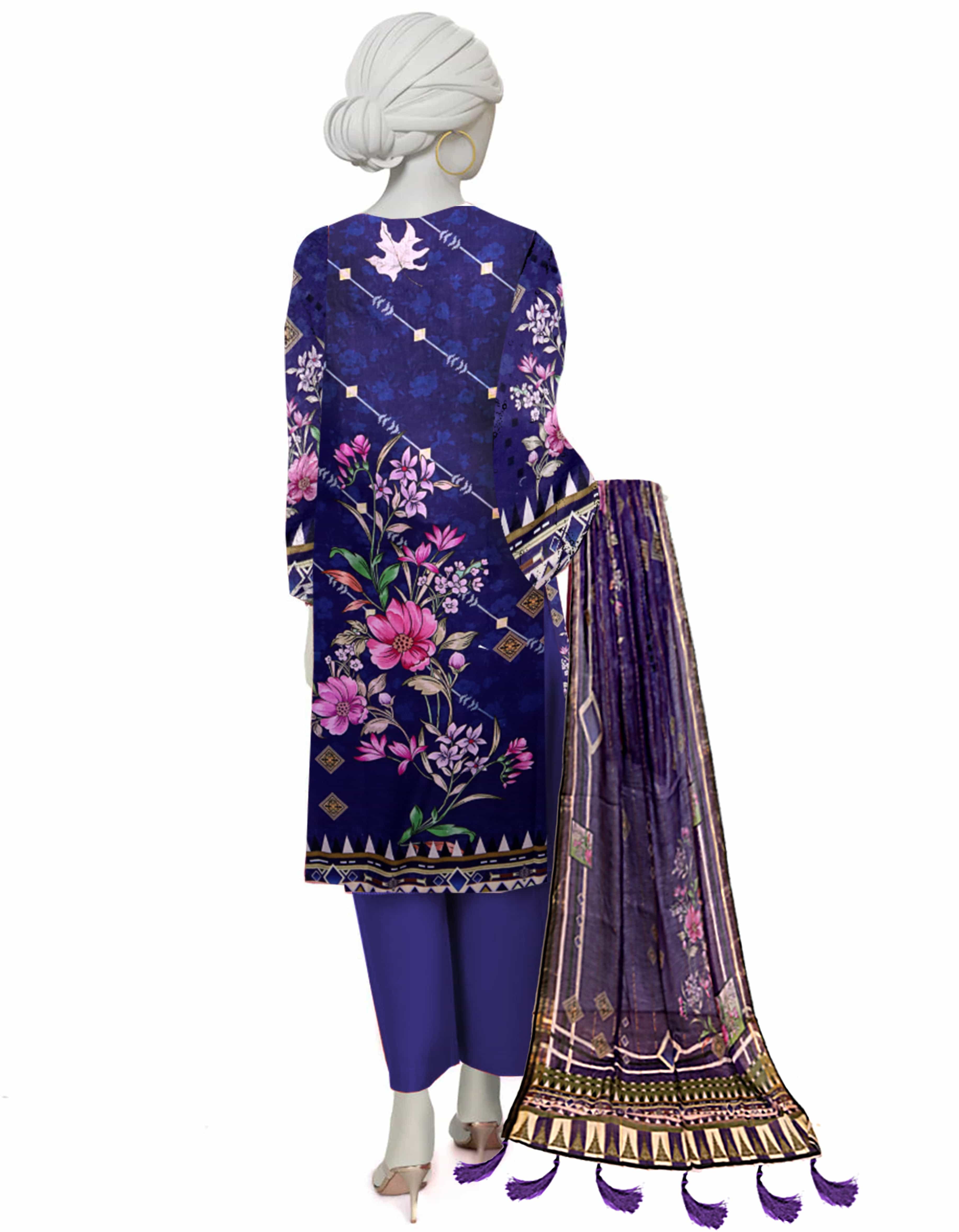 Embroidered Lawn Suit 3 Piece