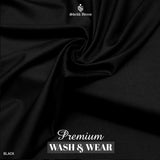 Premium Wash & Wear Black Suit