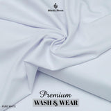 Premium Wash & Wear Pure White Suit