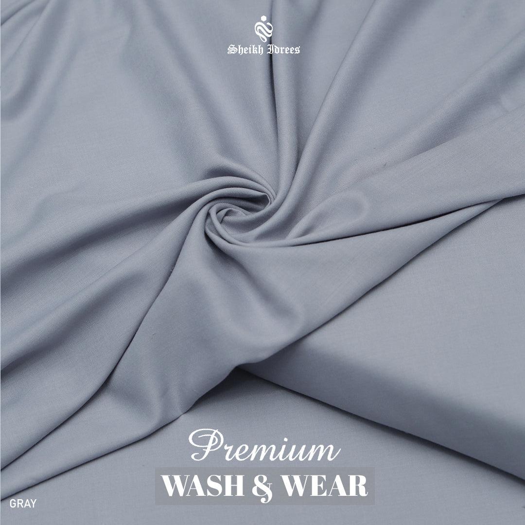 Premium Wash & Wear Gray Suit