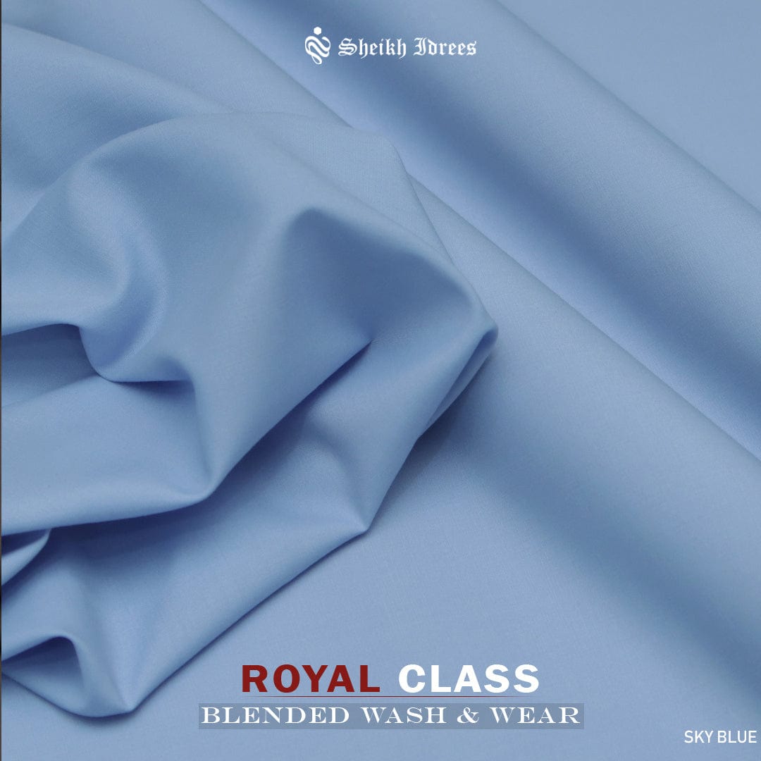 Royal Class Wash & Wear Sky Blue Suit