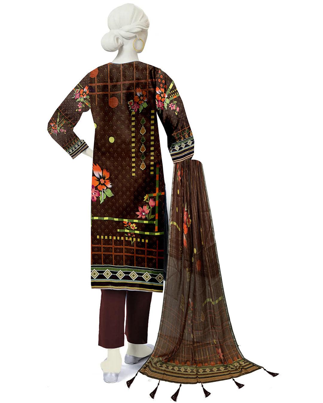 Embroidered Lawn Suit 3 Piece