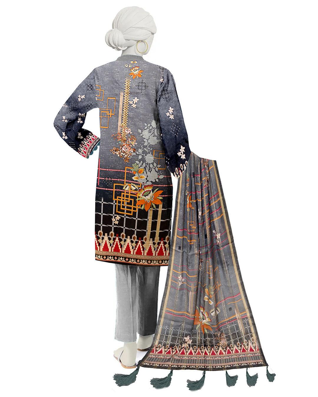 Embroidered Lawn Suit 3 Piece