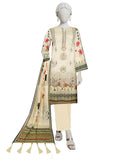 Embroidered Lawn Suit 3 Piece